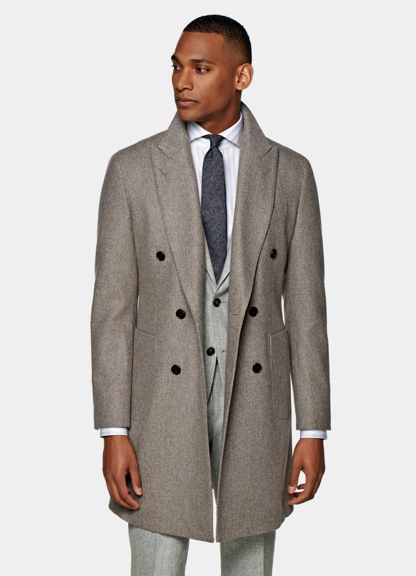 Taupe Overcoat 2 Taupe Overcoat - Image 2