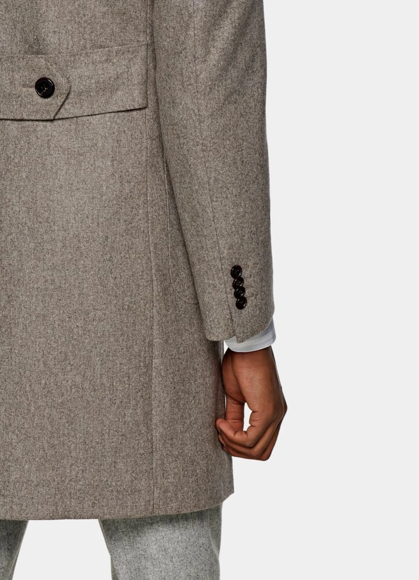 Taupe Overcoat 3 Taupe Overcoat - Image 3