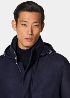 Navy Padded Parka