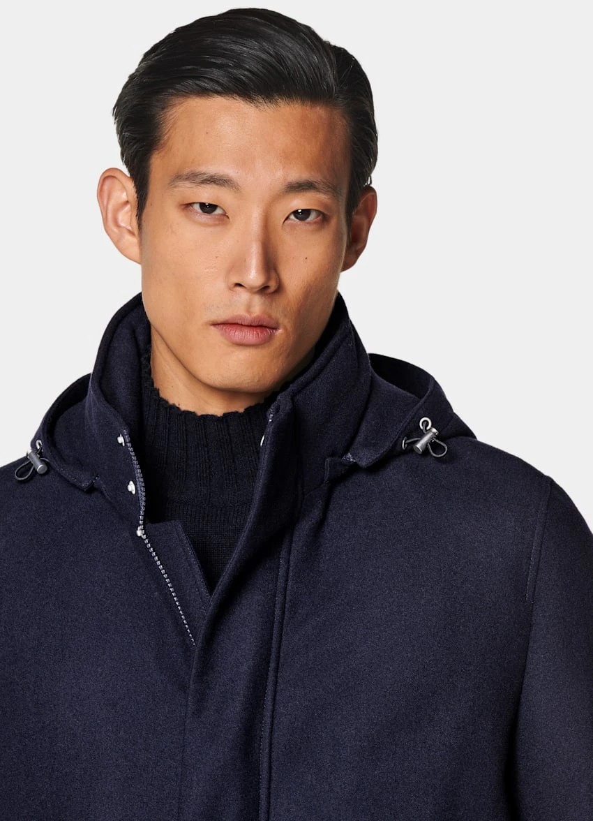 Navy Padded Parka 1 Navy Padded Parka
