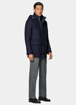 Navy Padded Parka 13 Navy Padded Parka -Suit Supply J831 124