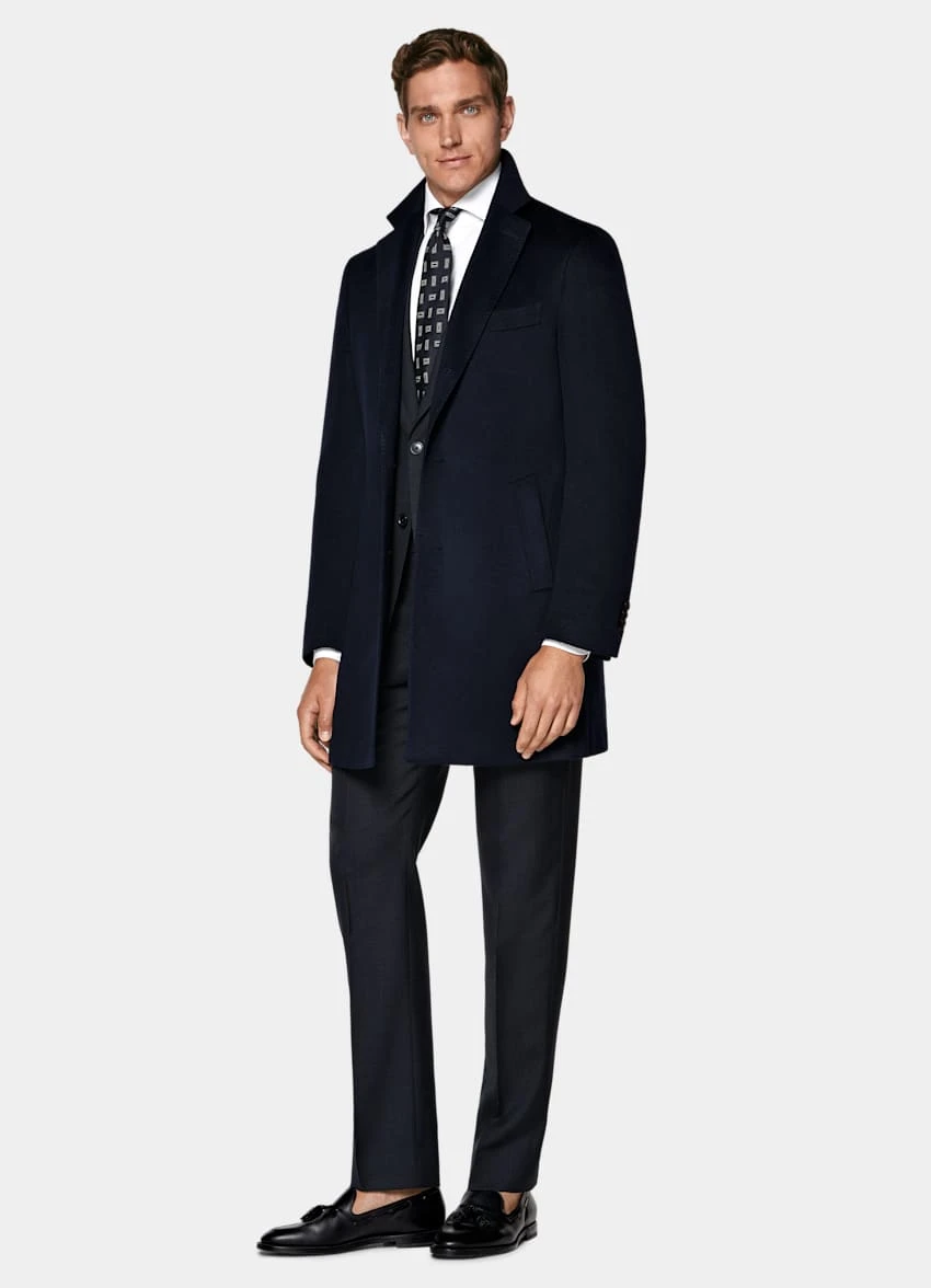 Navy Overcoat 3 Navy Overcoat - Image 3