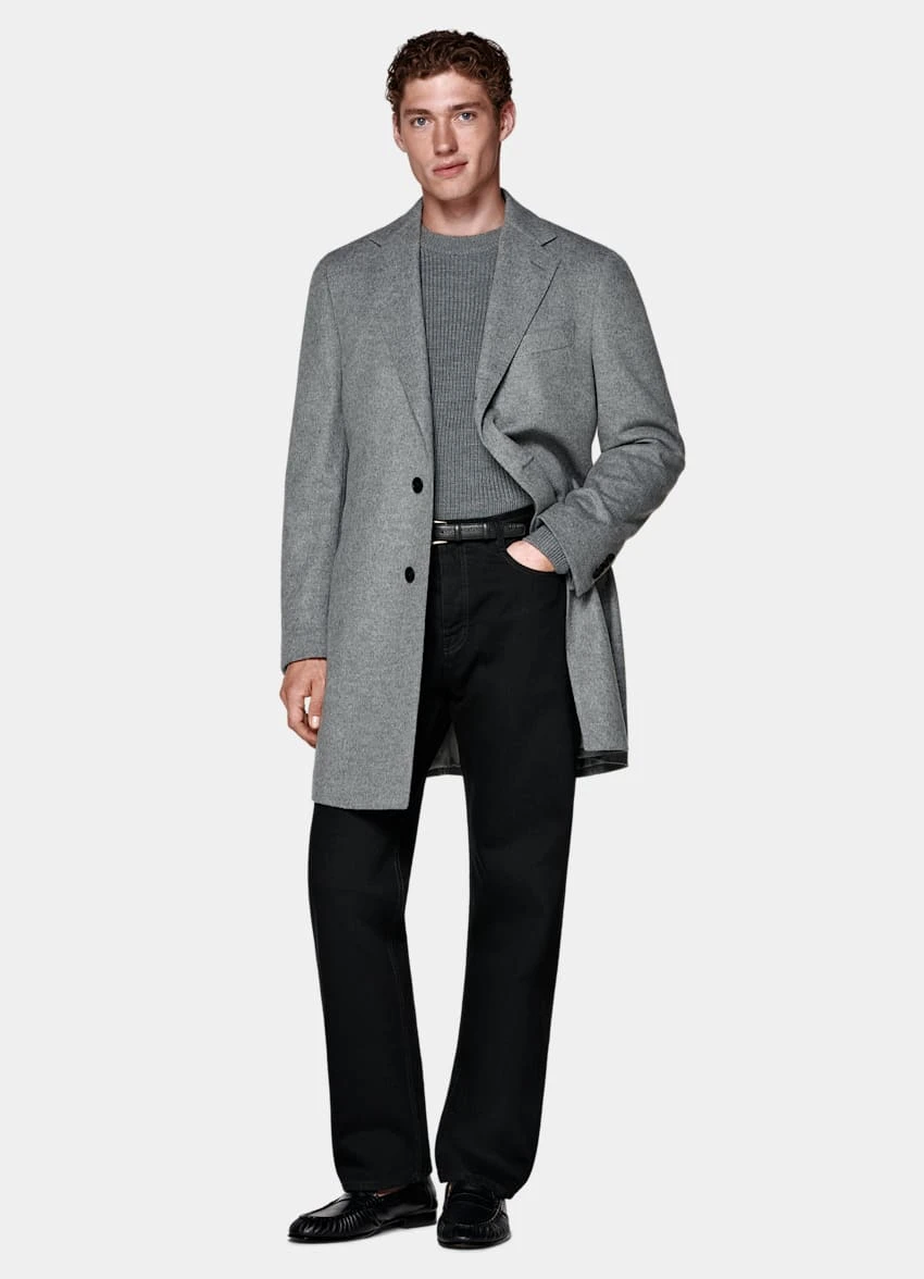 Light Grey Overcoat 4 Light Grey Overcoat - Image 4