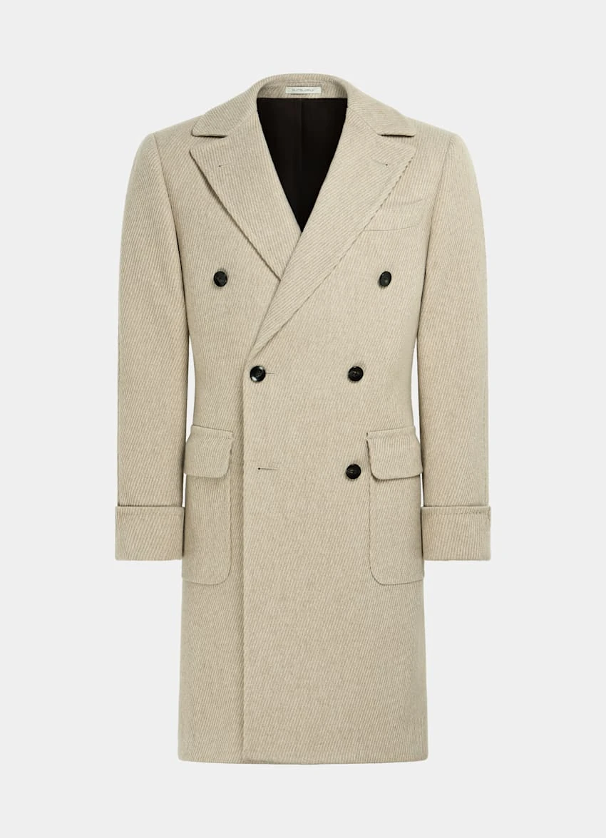 Light Brown Twill Polo Coat 8 Light Brown Twill Polo Coat - Image 8