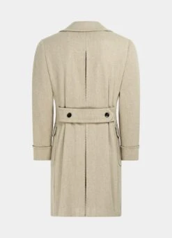 Light Brown Twill Polo Coat 17 Light Brown Twill Polo Coat -Suit Supply J915 26