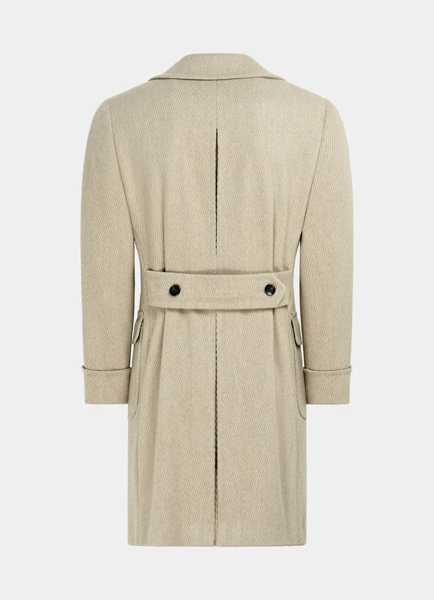 Light Brown Twill Polo Coat 9 Light Brown Twill Polo Coat - Image 9