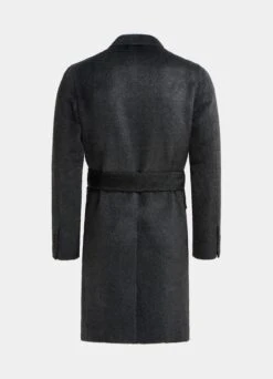Dark Grey Belted Overcoat 17 Dark Grey Belted Overcoat -Suit Supply J920 26