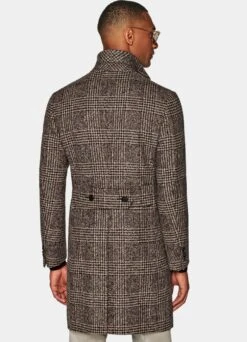 Brown Checked Overcoat 16 Brown Checked Overcoat -Suit Supply J922 107