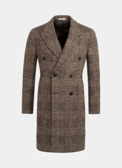 Brown Checked Overcoat 18 Brown Checked Overcoat -Suit Supply J922 25