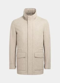 Light Brown Padded Parka -Suit Supply J923 27