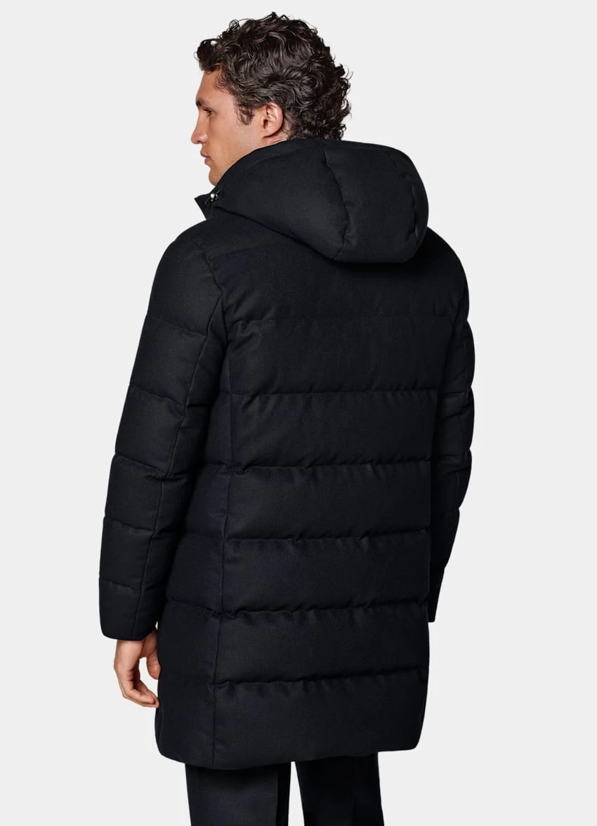 Navy Long Down Jacket 5 Navy Long Down Jacket - Image 5