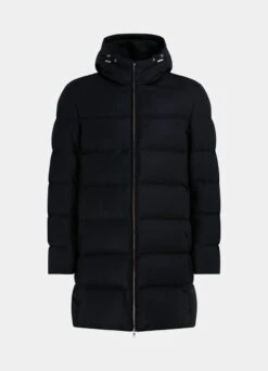 Navy Long Down Jacket 16 Navy Long Down Jacket -Suit Supply J932 25
