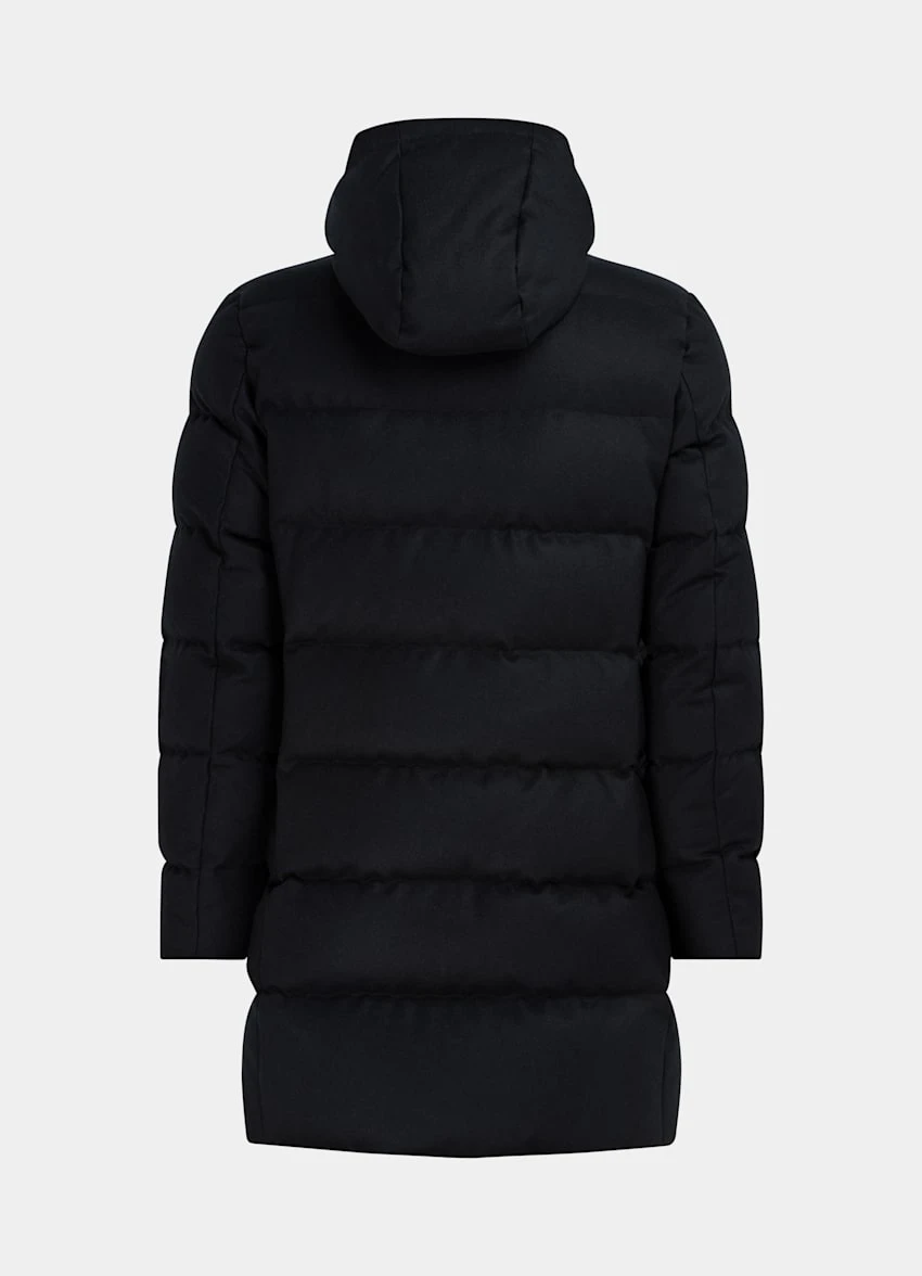 Navy Long Down Jacket 9 Navy Long Down Jacket - Image 9