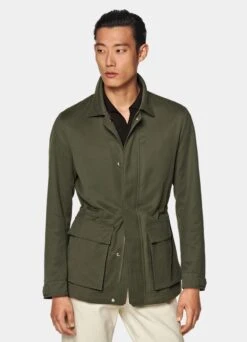 Dark Green Field Jacket 12 Dark Green Field Jacket -Suit Supply J939 124