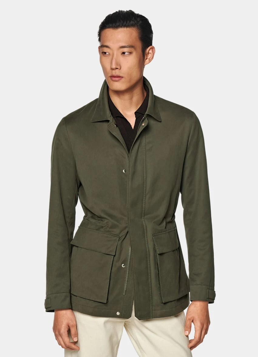 Dark Green Field Jacket 4 Dark Green Field Jacket - Image 4