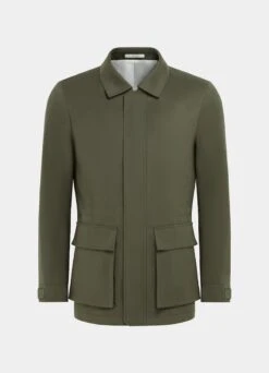 Dark Green Field Jacket 16 Dark Green Field Jacket -Suit Supply J939 25