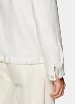 White Bomber Jacket -Suit Supply J944 103