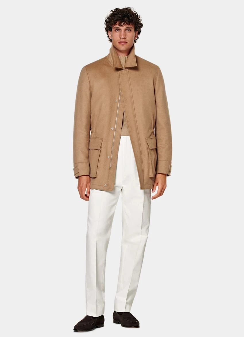 Mid Brown Down Field Jacket 4 Mid Brown Down Field Jacket - Image 4