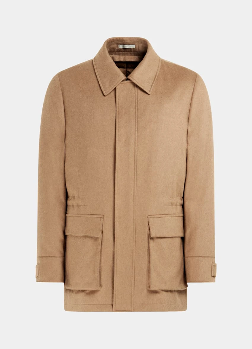 Mid Brown Down Field Jacket 7 Mid Brown Down Field Jacket - Image 7