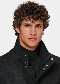 Dark Grey Padded Parka