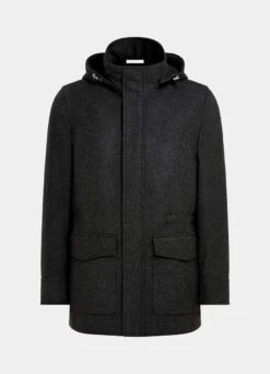 Dark Grey Padded Parka 16 Dark Grey Padded Parka -Suit Supply J951 25