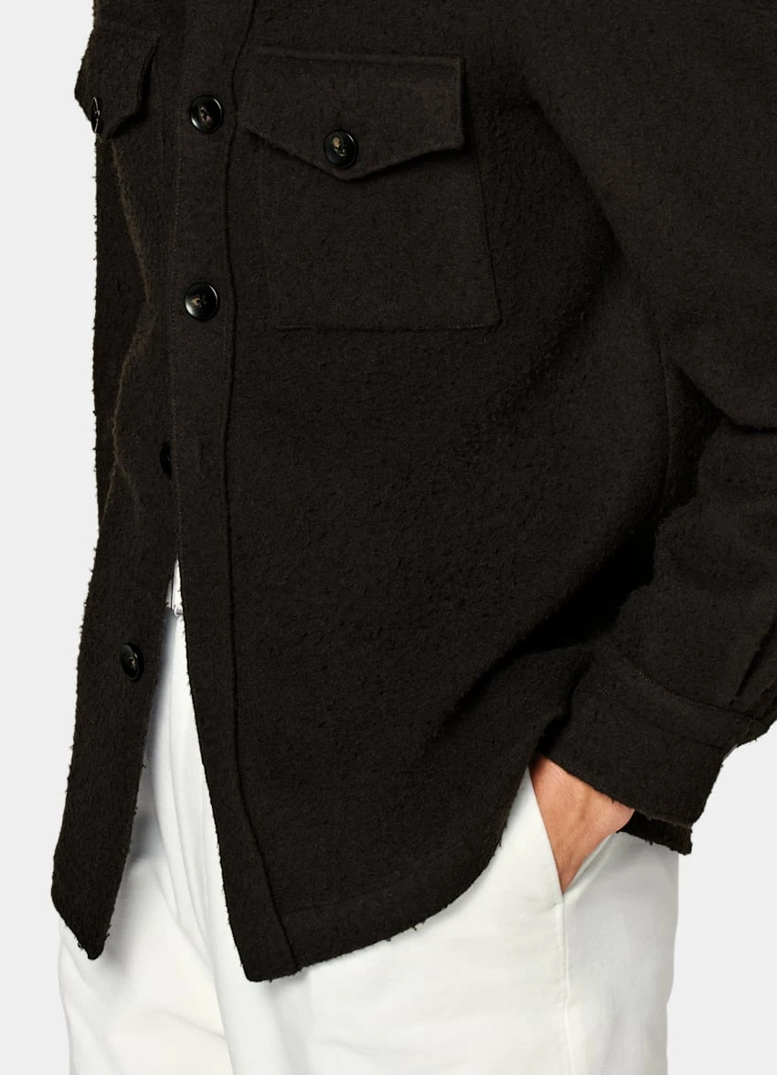 Dark Brown William Shirt-Jacket 3 Dark Brown William Shirt-Jacket - Image 3