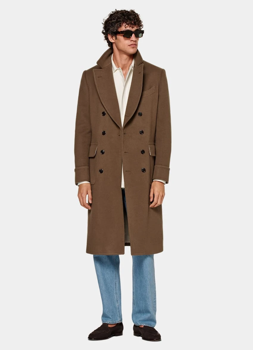 Mid Brown Polo Coat 4 Mid Brown Polo Coat - Image 4