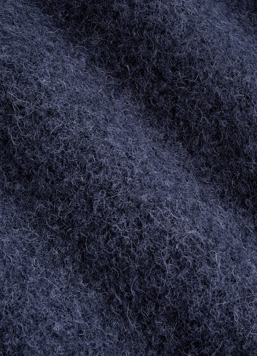 Mid Blue Belted Overcoat 6 Mid Blue Belted Overcoat - Image 6