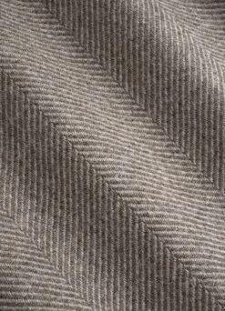 Taupe Herringbone Belted Overcoat -Suit Supply J968 23