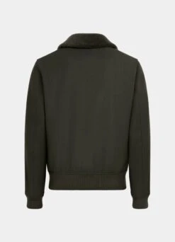 Dark Green Bomber Jacket -Suit Supply J975 26