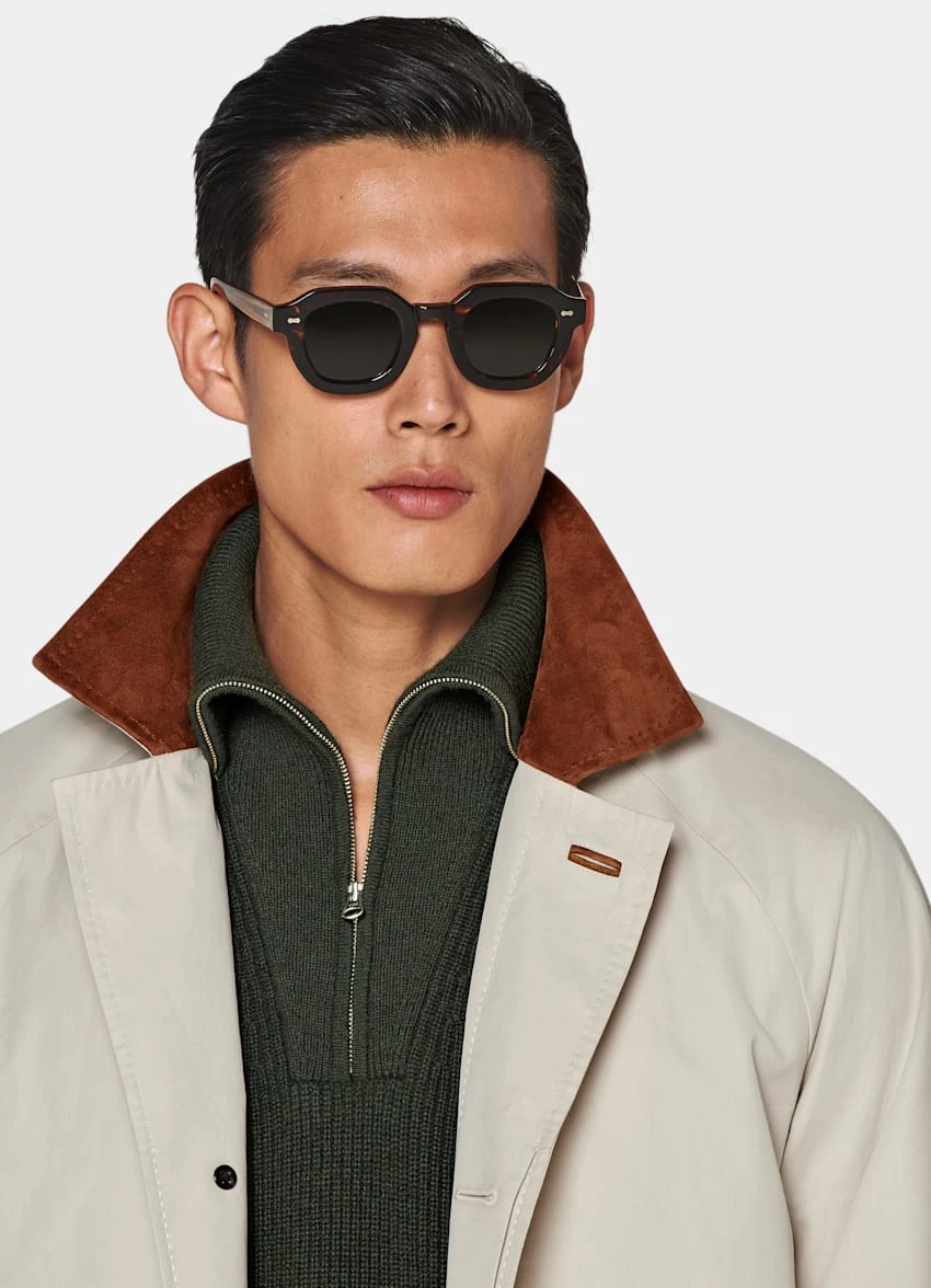 Sand Belted Trench Coat 1 Sand Belted Trench Coat