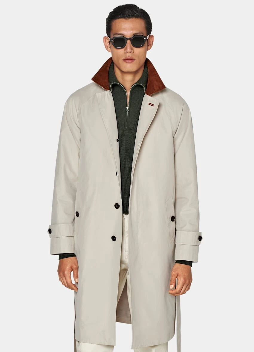 Sand Belted Trench Coat 2 Sand Belted Trench Coat - Image 2