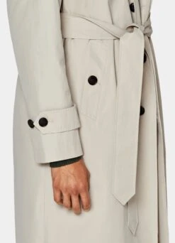 Sand Belted Trench Coat 12 Sand Belted Trench Coat -Suit Supply J976 103