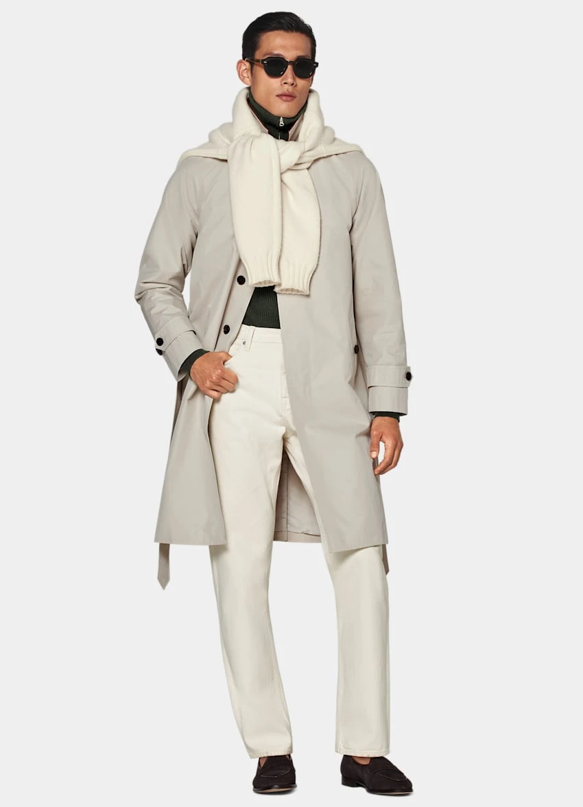 Sand Belted Trench Coat 4 Sand Belted Trench Coat - Image 4