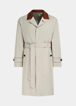 Sand Belted Trench Coat 19 Sand Belted Trench Coat -Suit Supply J976 27