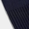 Navy Ribbed Regular Socks