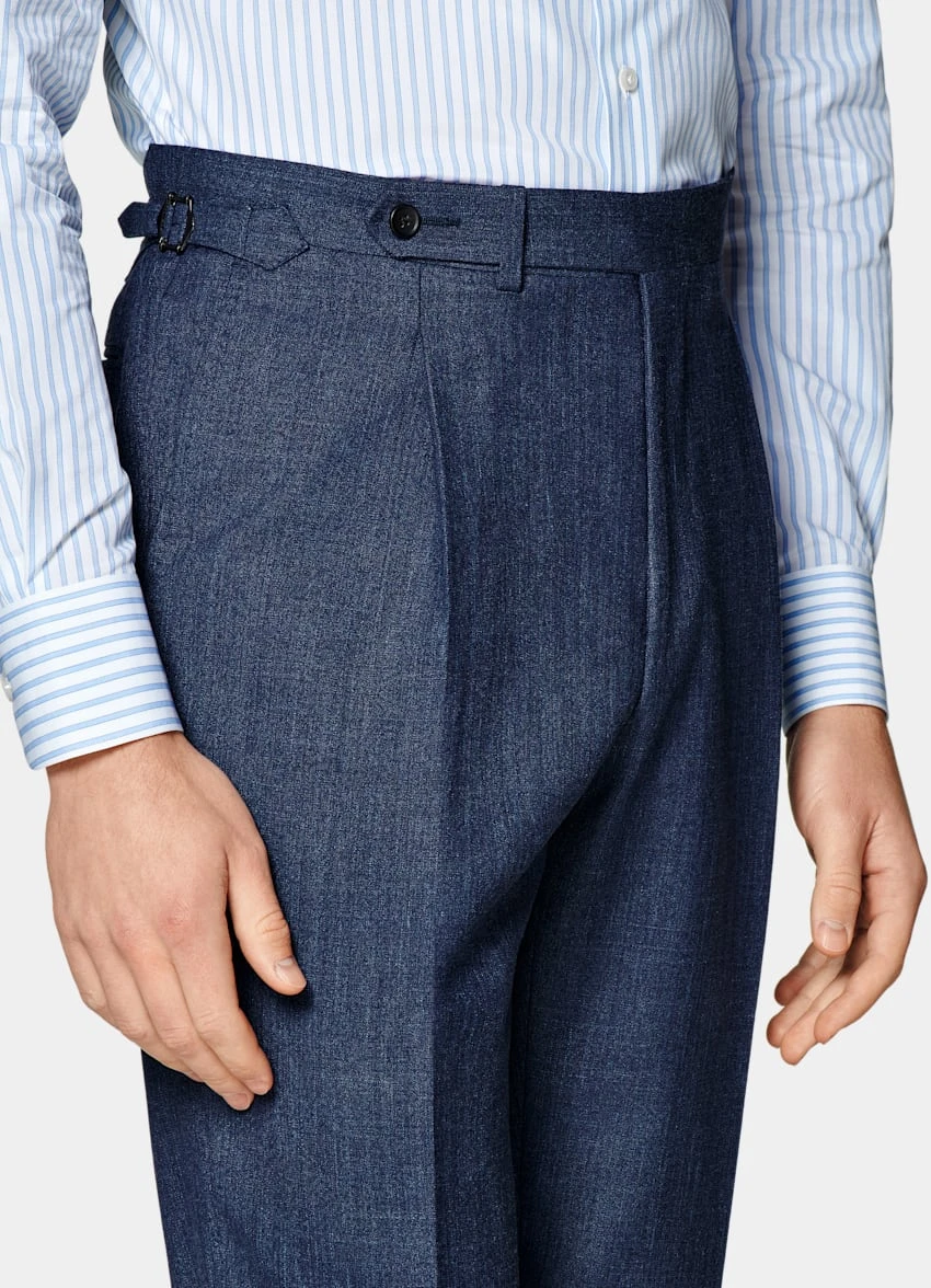 Mid Blue Three-Piece Havana Suit 9 Mid Blue Three-Piece Havana Suit - Image 9