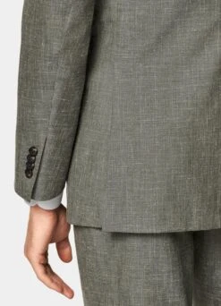 Mid Green Three-Piece Havana Suit -Suit Supply P6420 S 103