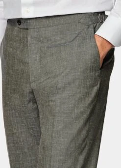 Mid Green Three-Piece Havana Suit -Suit Supply P6420 S 107