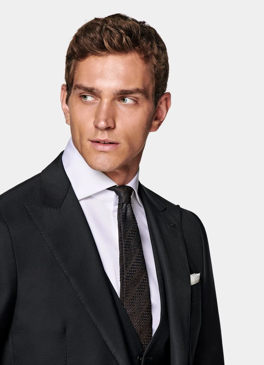 Navy Three-Piece Havana Suit 1 Navy Three-Piece Havana Suit