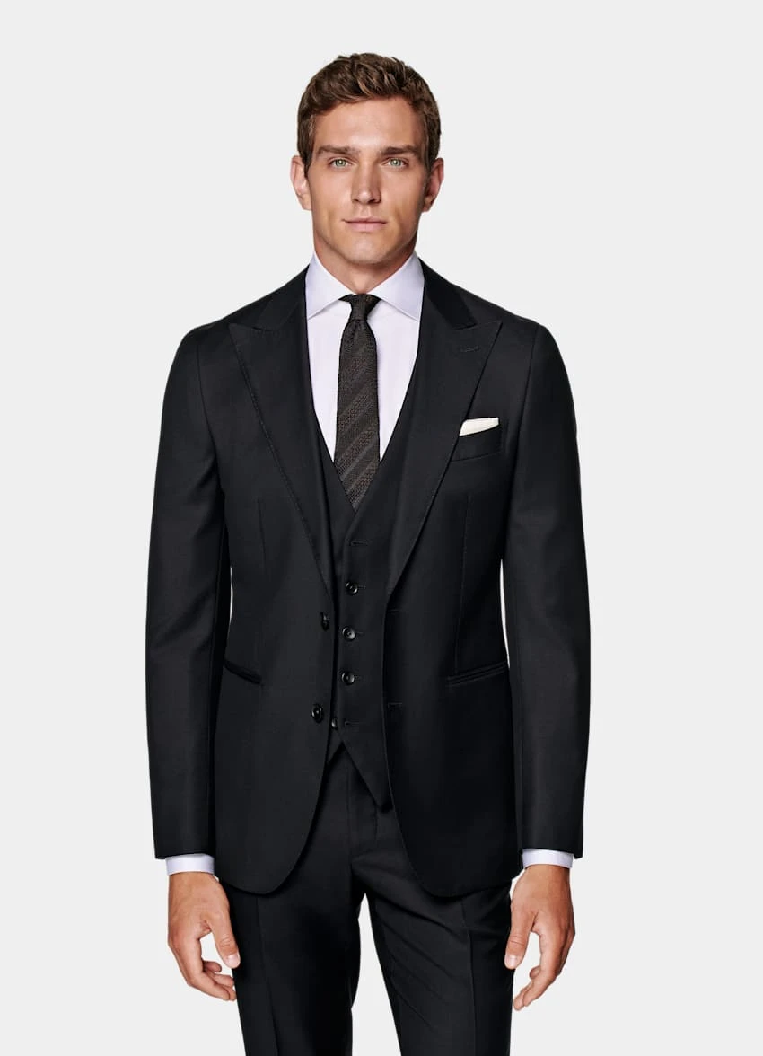 Navy Three-Piece Havana Suit 2 Navy Three-Piece Havana Suit - Image 2