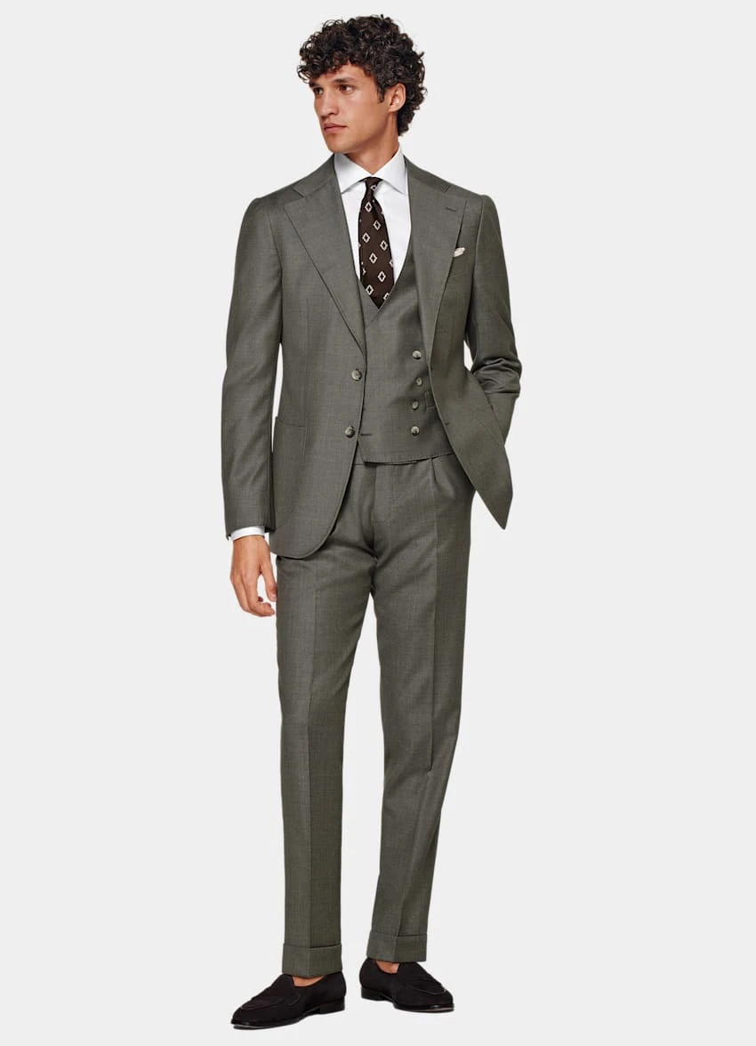 Dark Green Three-Piece Havana Suit 5 Dark Green Three-Piece Havana Suit - Image 5
