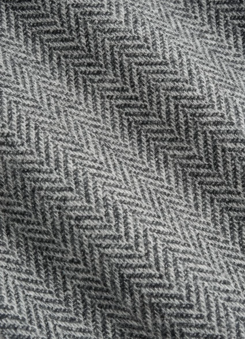 Mid Grey Herringbone Three-Piece Havana Suit 11 Mid Grey Herringbone Three-Piece Havana Suit - Image 11