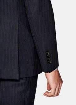 Navy Herringbone Havana Suit 15 Navy Herringbone Havana Suit -Suit Supply P6535 123