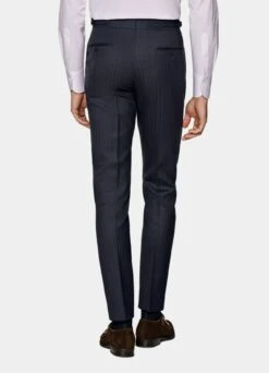 Navy Herringbone Havana Suit 20 Navy Herringbone Havana Suit -Suit Supply P6535 128