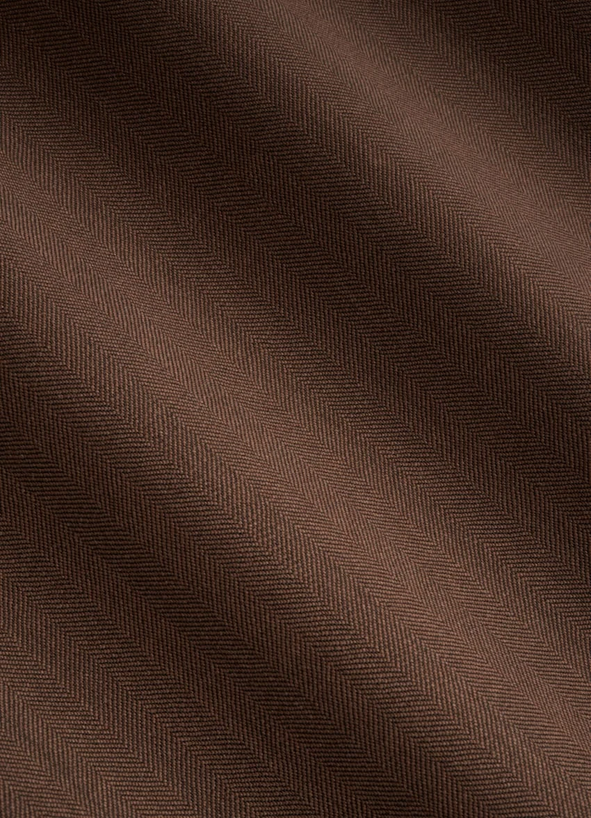 Dark Brown Herringbone Havana Suit 10 Dark Brown Herringbone Havana Suit - Image 10