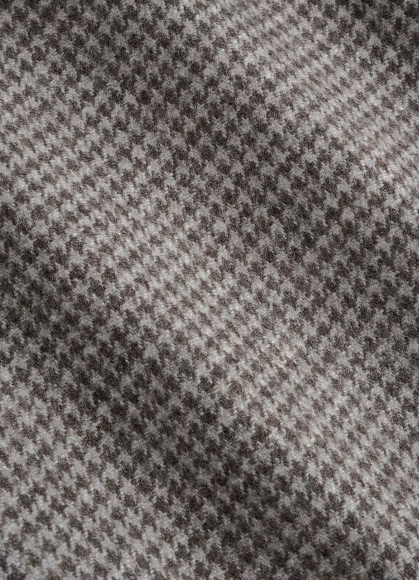 Taupe Houndstooth Three-Piece Havana Suit 11 Taupe Houndstooth Three-Piece Havana Suit - Image 11