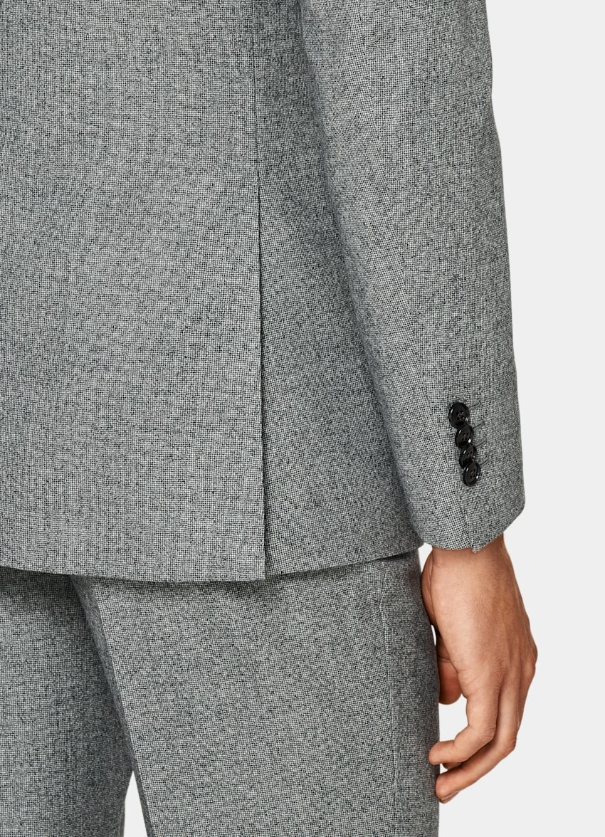 Mid Grey Houndstooth Three-Piece Havana Suit 4 Mid Grey Houndstooth Three-Piece Havana Suit - Image 4