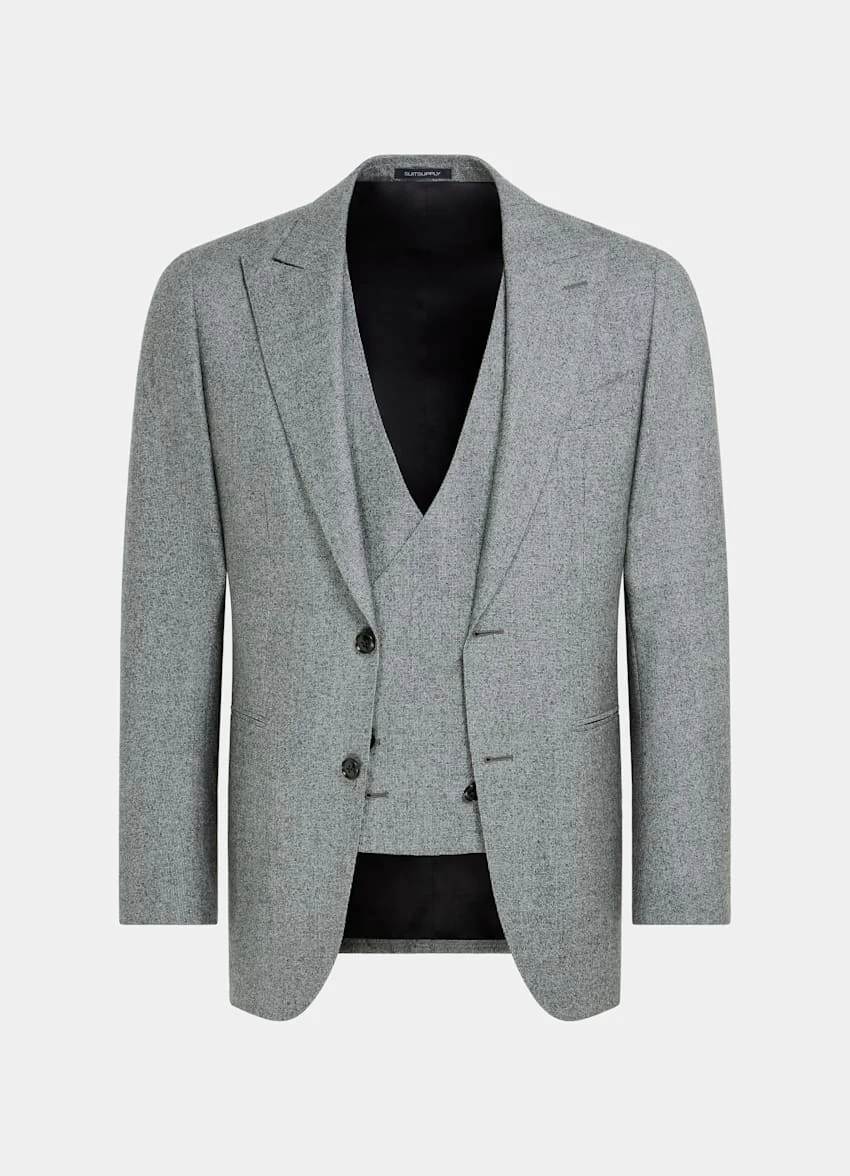 Mid Grey Houndstooth Three-Piece Havana Suit 12 Mid Grey Houndstooth Three-Piece Havana Suit - Image 12