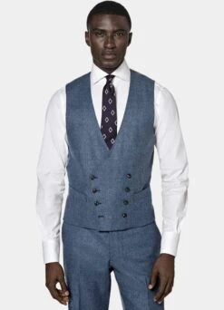 Mid Blue Three-Piece Lazio Suit -Suit Supply P6586 106